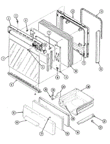 02 - Door / Drawer (D3120srxlt) parts for Admiral Range D3120SRALT from AppliancePartsPros.com