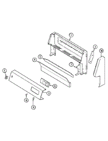 02 - Control Panel parts for Admiral Range D3121WTWLT from AppliancePartsPros.com