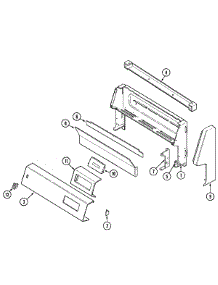 02 - Control Panel parts for Admiral Range D3167XUALT from AppliancePartsPros.com