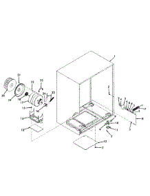 02 - Motor Assembly, Belts, Thermostat parts for Hoover Dryer D6047 from AppliancePartsPros.com