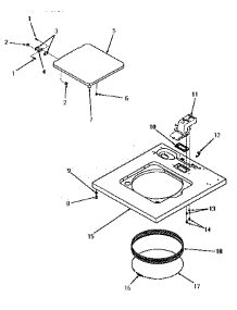 06 - Cabinet Top And Loading Door parts for Amana Washer DA1040 from AppliancePartsPros.com