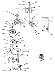 07 - Counterbalance Weight, Brkt & Mtg Plate parts for Amana Washer DA1040 from AppliancePartsPros.com