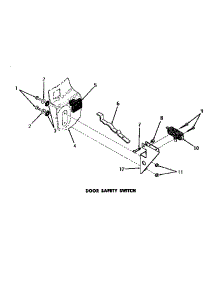12 - Door Safety Switch parts for Amana Washer DA3001 from AppliancePartsPros.com