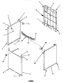 20 - Panels parts for Amana Washer DA3080 from AppliancePartsPros.com