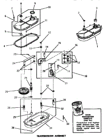 22 - Transmission Assy parts for Amana Washer DA3101 from AppliancePartsPros.com