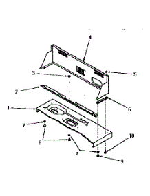 11 - Control Hood parts for Amana Washer DA3201 from AppliancePartsPros.com