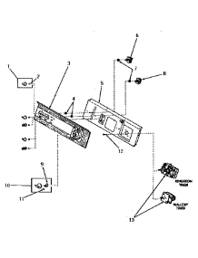 12 - Control Panel And Controls parts for Amana Washer DA3201 from AppliancePartsPros.com