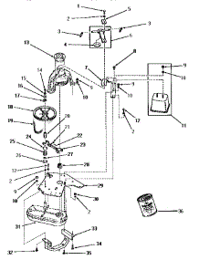 13 - Counterbalance, Weight, Brkt & Mtg Plate parts for Amana Washer DA3201 from AppliancePartsPros.com