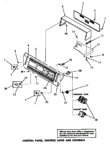 10 - Control Panel, Control Hood & Controls parts for Amana Washer DA3211 from AppliancePartsPros.com