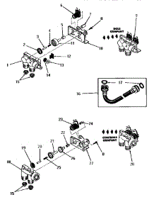14 - Mixing Valve Assemblies parts for Amana Washer DA3660 from AppliancePartsPros.com