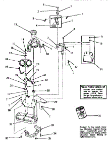 08 - Counterbalance Weight, Brkt & Mtg Plate parts for Amana Washer DA3661 from AppliancePartsPros.com