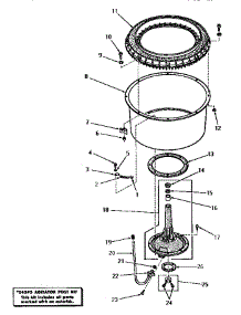02 - Agitator Post And Spin Tub parts for Amana Washer DA3691 from AppliancePartsPros.com
