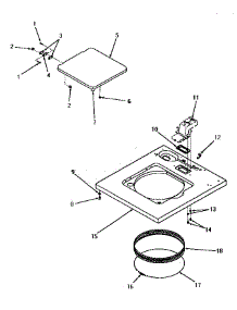 06 - Cabinet Top And Loading Door parts for Amana Washer DA3780 from AppliancePartsPros.com