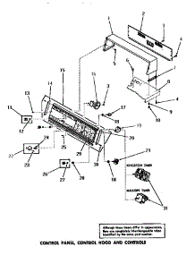 10 - Control Panel, Control Hood & Controls parts for Amana Washer DA3820 from AppliancePartsPros.com