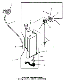 20 - Reservoir & Drain Valve parts for Amana Washer DA3820 from AppliancePartsPros.com