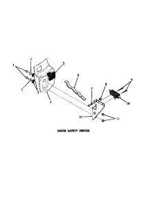 12 - Door Safety Switch parts for Amana Washer DA3821 from AppliancePartsPros.com
