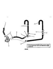 13 - Drain parts for Amana Washer DA3821 from AppliancePartsPros.com