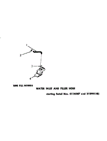 26 - Water Inlet & Filler Hose parts for Amana Washer DA6070 from AppliancePartsPros.com