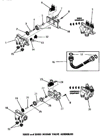 04 - 25832 & 25833 Mixing Valve Assemblies parts for Amana Washer DA6071 from AppliancePartsPros.com