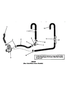 15 - Drain parts for Amana Washer DA6071 from AppliancePartsPros.com