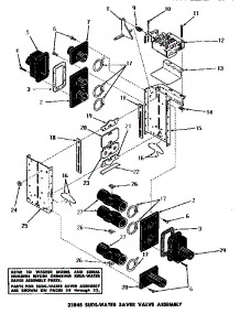02 - 23848 Suds-Water Saver Valve Assy parts for Amana Washer DA6073 from AppliancePartsPros.com