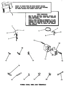 22 - Power Cord, Wire & Terminals parts for Amana Washer DA6073 from AppliancePartsPros.com