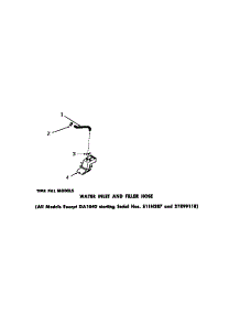 30 - Water Inlet & Filler Hose parts for Amana Washer DA6073 from AppliancePartsPros.com