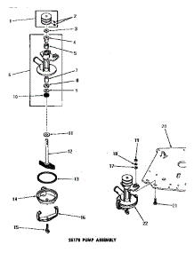 03 - 25178 Pump Assy parts for Amana Washer DA6100 from AppliancePartsPros.com