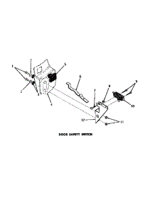 14 - Door Safety Switch parts for Amana Washer DA6100 from AppliancePartsPros.com