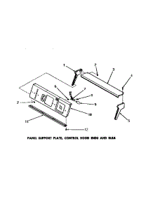 20 - Panel Supp Plate, Ctrl Hood Ends & Bulb parts for Amana Washer DA6100 from AppliancePartsPros.com