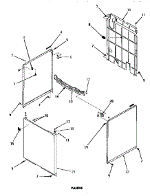 21 - Panels parts for Amana Washer DA6100 from AppliancePartsPros.com