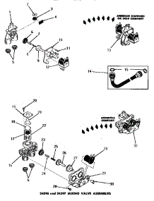 02 - 24596 & 24597 Mixing Valve Assemblies parts for Amana Washer DA6101 from AppliancePartsPros.com