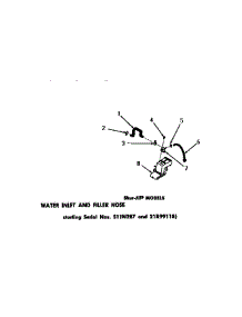 28 - Water Inlet & Filler Hose parts for Amana Washer DA6101 from AppliancePartsPros.com