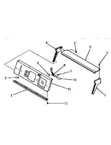 20 - Panel Supp Plate, Ctrl Hood Ends & Bulb parts for Amana Washer DA6111 from AppliancePartsPros.com