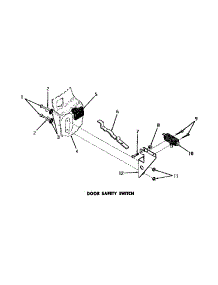 15 - Door Safety Switch parts for Amana Washer DA6123 from AppliancePartsPros.com