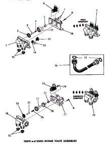 04 - 25832 & 25833 Mixing Valve Assemblies parts for Amana Washer DA6191 from AppliancePartsPros.com