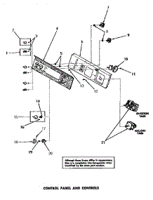 12 - Control Panel & Controls parts for Amana Washer DA6191 from AppliancePartsPros.com