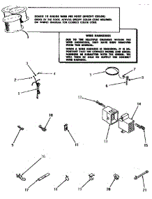 18 - Power Cord, Wire And Terminals parts for Amana Washer DA6200 from AppliancePartsPros.com