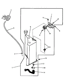 20 - Reservoir & Drain Valve parts for Amana Washer DA6200 from AppliancePartsPros.com
