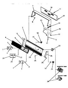 10 - Control Panel, Control Hood And Controls parts for Amana Washer DA6201 from AppliancePartsPros.com