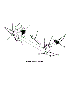 14 - Door Safety Switch parts for Amana Washer DA6220 from AppliancePartsPros.com