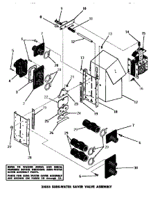 05 - 25053 Suds-Water Saver Valve Assy parts for Amana Washer DA6223 from AppliancePartsPros.com