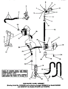 25 - Suds-Water Saver Assy parts for Amana Washer DA6223 from AppliancePartsPros.com