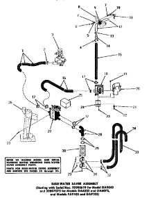 26 - Suds-Water Saver Assy parts for Amana Washer DA6223 from AppliancePartsPros.com