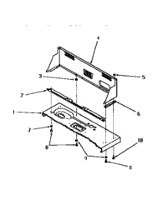 08 - Control Hood parts for Amana Washer DA9000 from AppliancePartsPros.com