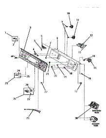 09 - Control Panel And Controls parts for Amana Washer DA9000 from AppliancePartsPros.com