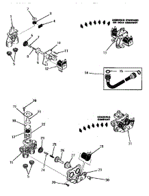 14 - Mixing Valve Assemblies parts for Amana Washer DA9000 from AppliancePartsPros.com