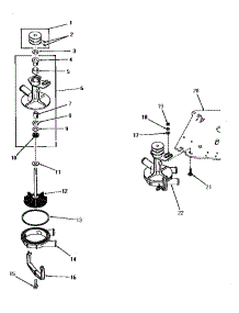 20 - Pump Assemblies parts for Amana Washer DA9000 from AppliancePartsPros.com