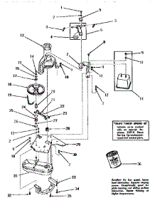 28 - Xounterbalance Weight, Brkt & Mtg Plate parts for Amana Washer DA9000 from AppliancePartsPros.com