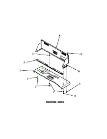 11 - Control Hood parts for Amana Washer DA9011 from AppliancePartsPros.com